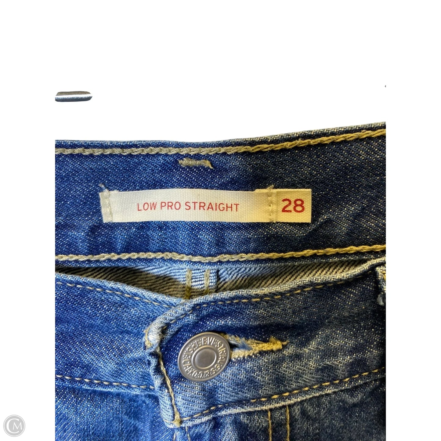 Jeans Straight By Levis In Blue Denim, Size: 6