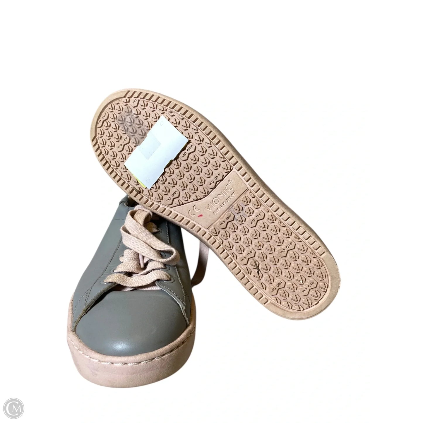 Shoes Flats By Vionic In Grey & Pink, Size: 9