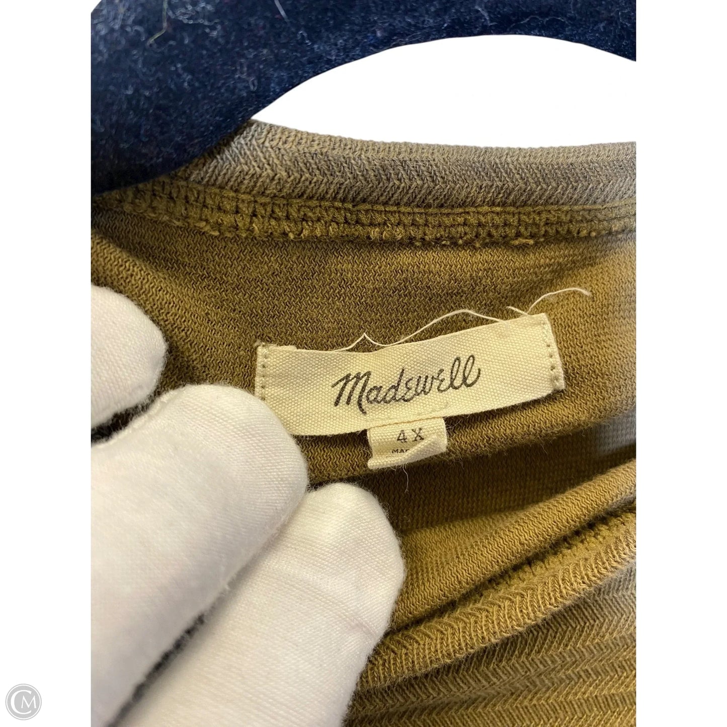 Top Short Sleeve By Madewell In Green, Size: 4x