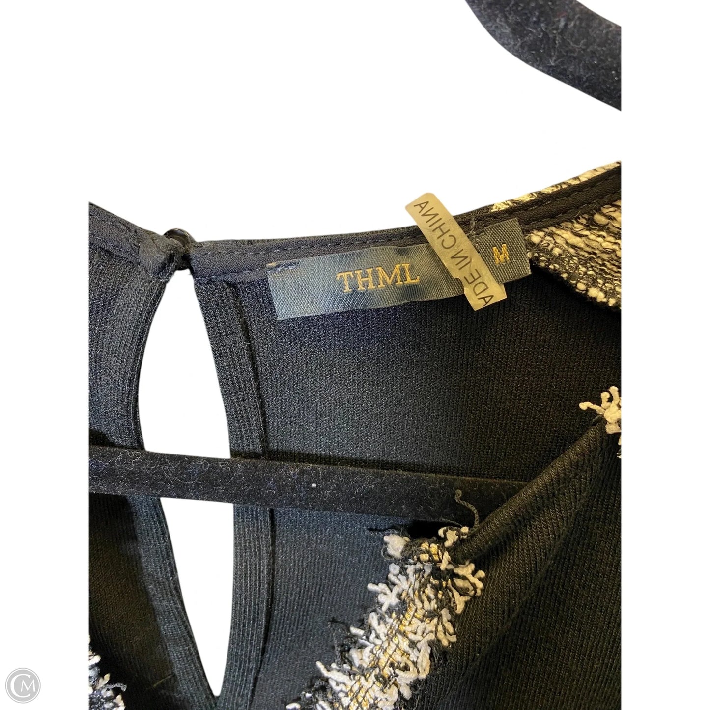 Dress Sweater By Thml In Black & White, Size: M