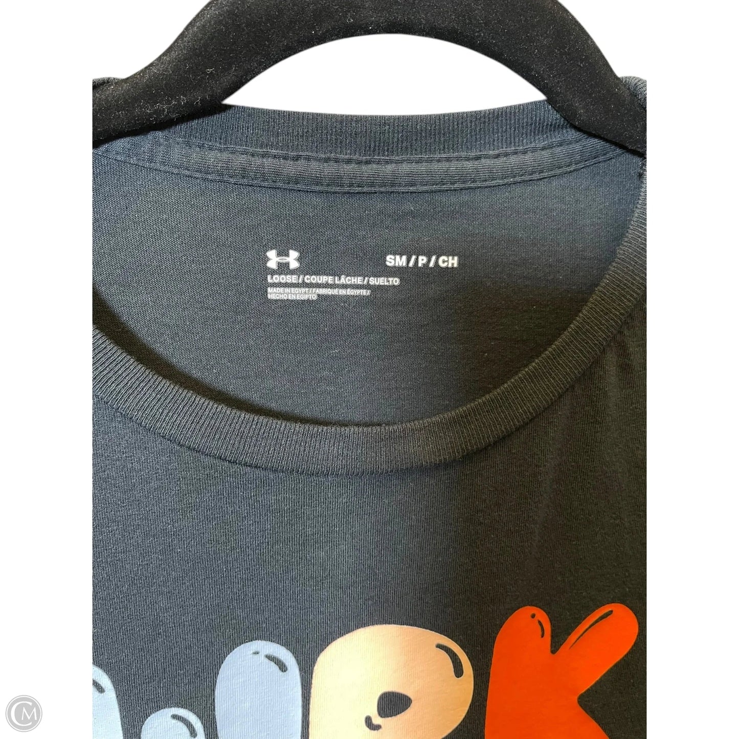 Athletic Top Short Sleeve By Under Armour In Multi-colored, Size: S