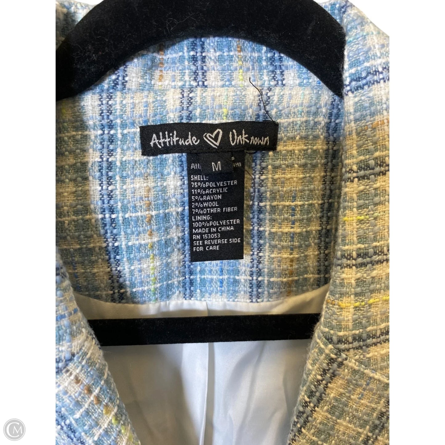 Blazer By Attitude In Multi-colored, Size: M