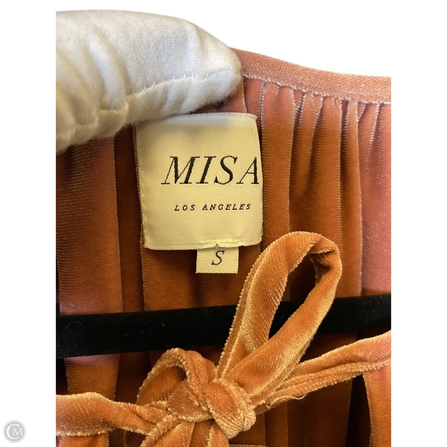 Blouse Designer By Misa In Peach, Size: S