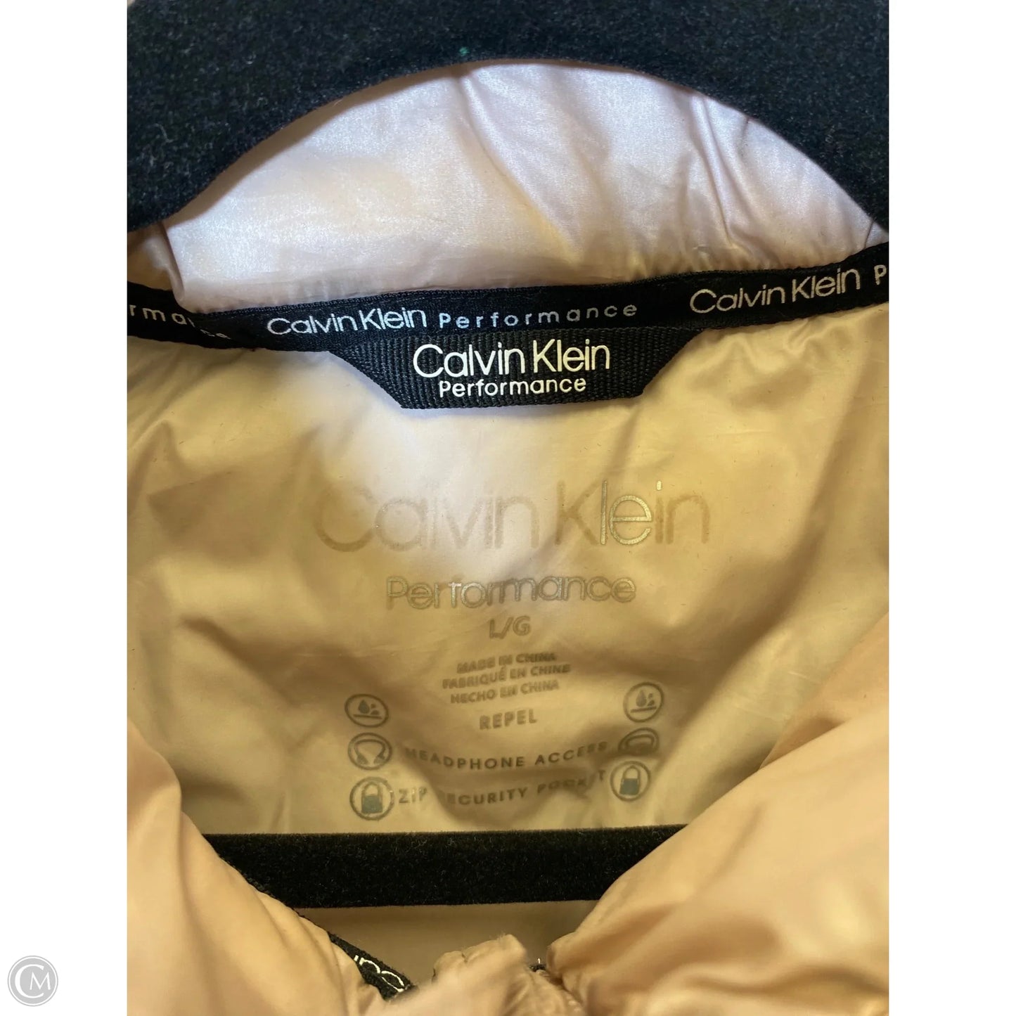 Vest Puffer & Quilted By Calvin Klein In Pink, Size: L