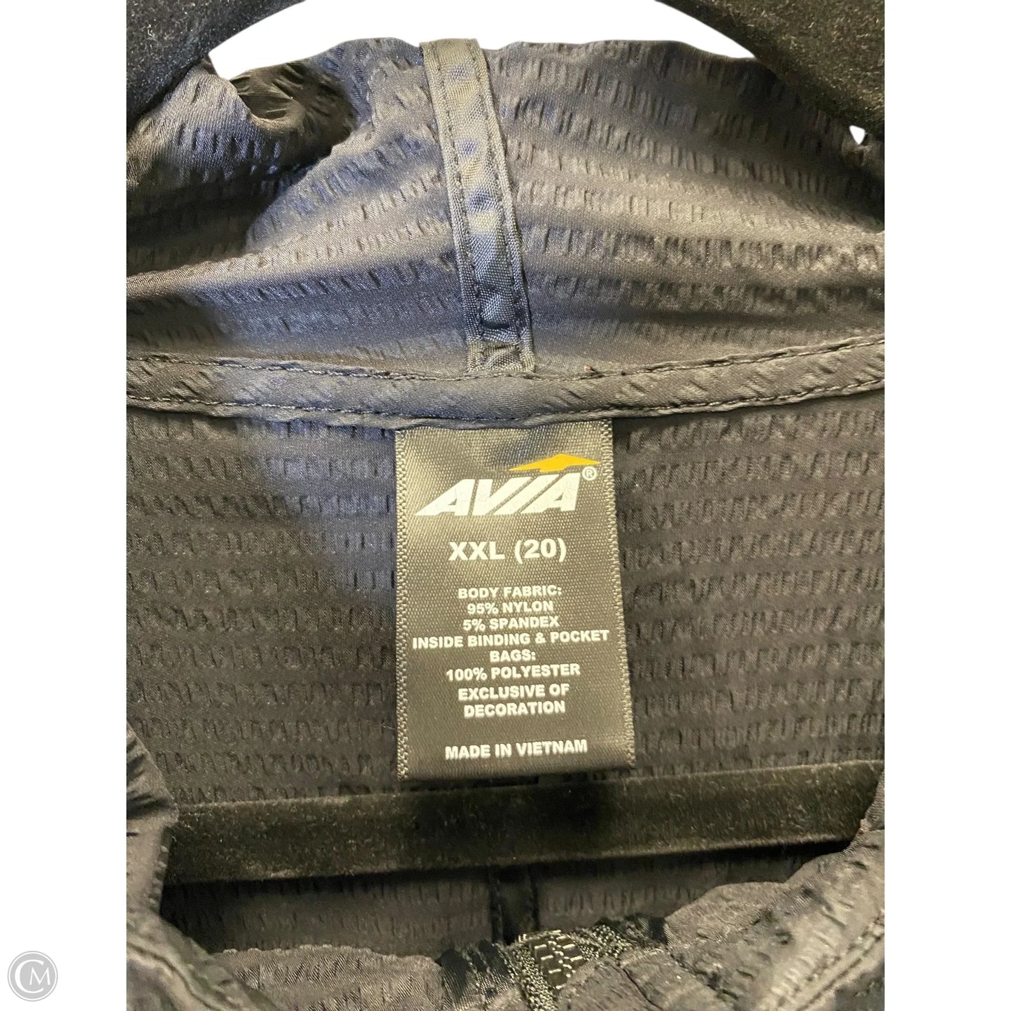 Athletic Jacket By Avia In Black, Size: Xxl