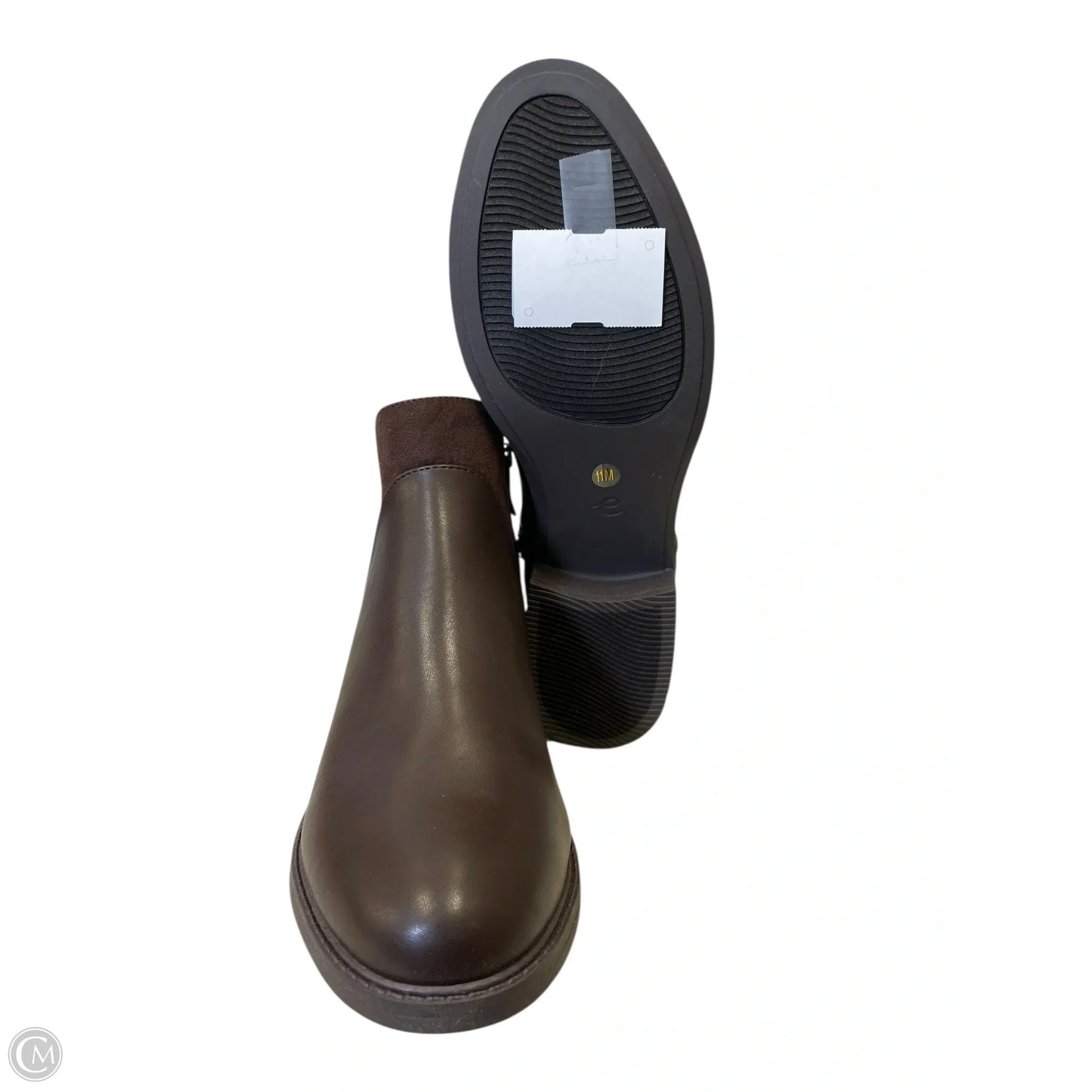 Boots Ankle Flats By Easy Spirit In Brown, Size: 11