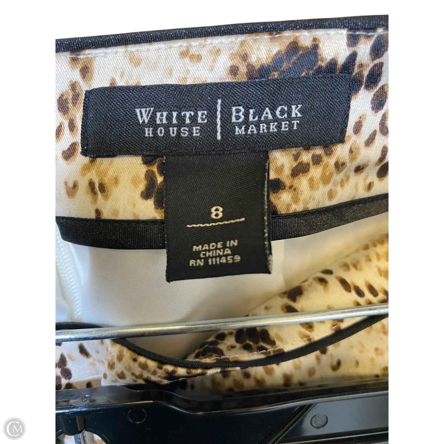 Skirt Midi By White House Black Market In Animal Print, Size: 8