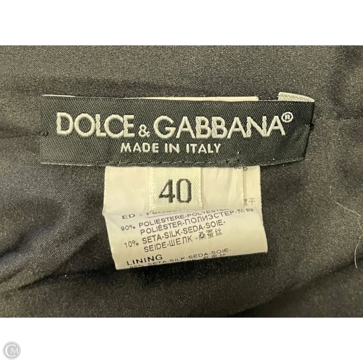 Dress Luxury Designer By Dolce And Gabbana In Black, Size: S
