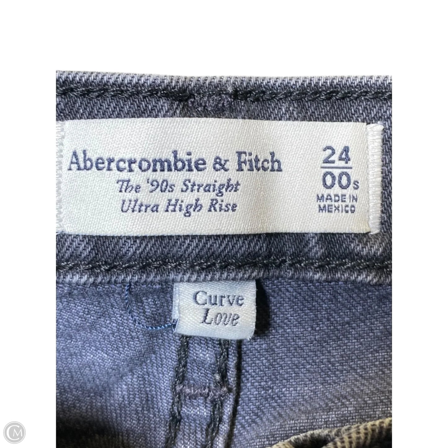 Jeans Straight By Abercrombie And Fitch In Black, Size: 0