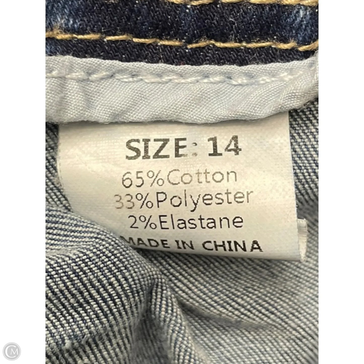 Jeans Wide Leg By Clothes Mentor In Blue Denim, Size: 14