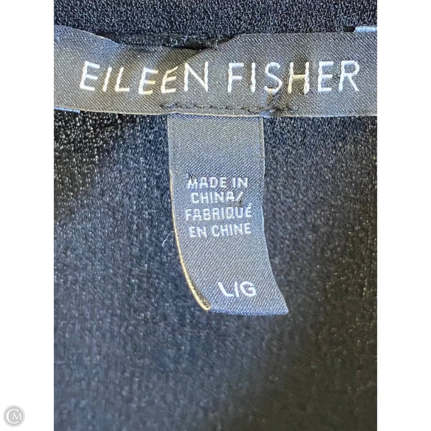 Dress Casual Midi By Eileen Fisher In Black, Size: L