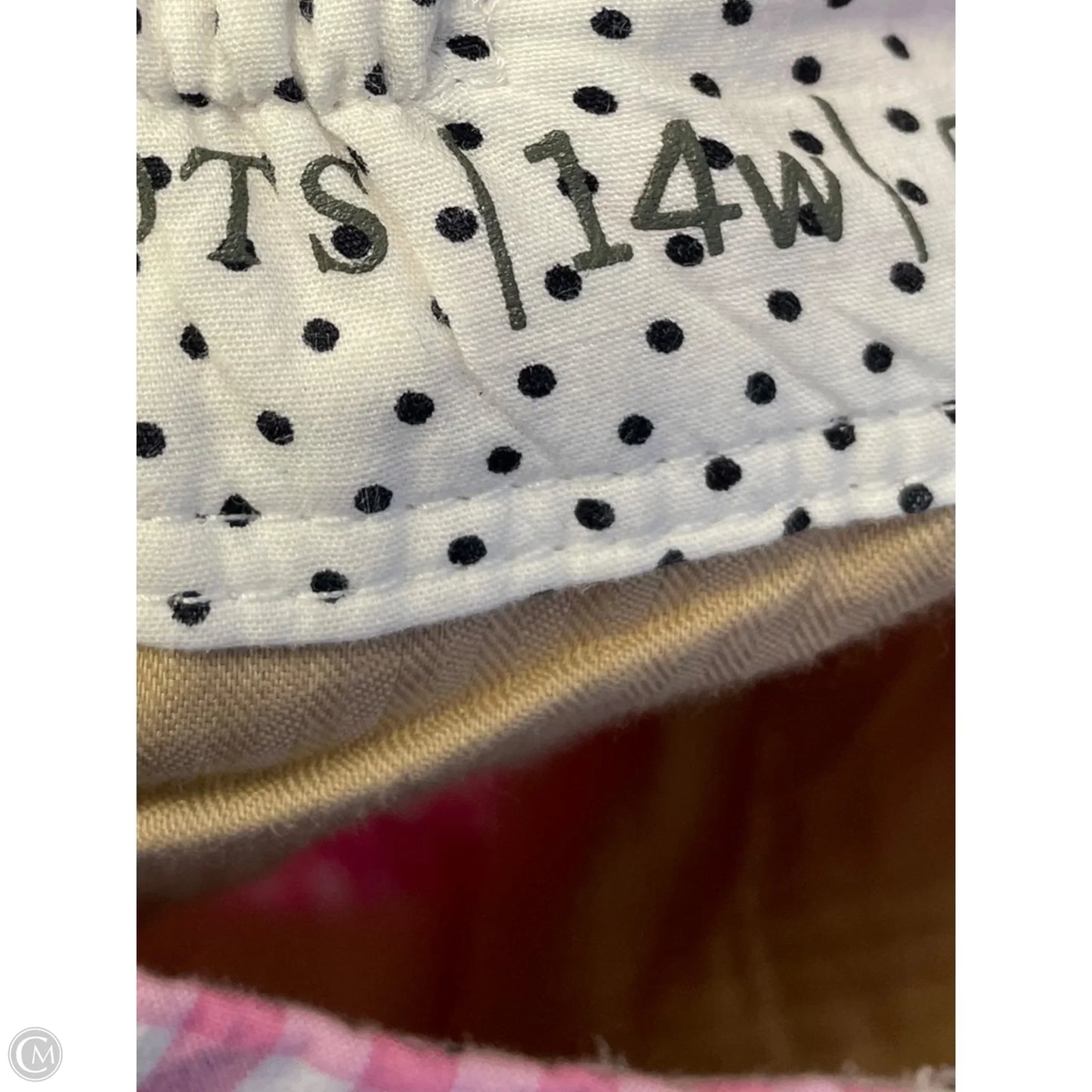 Shorts By Talbots In Pink & White, Size: 14