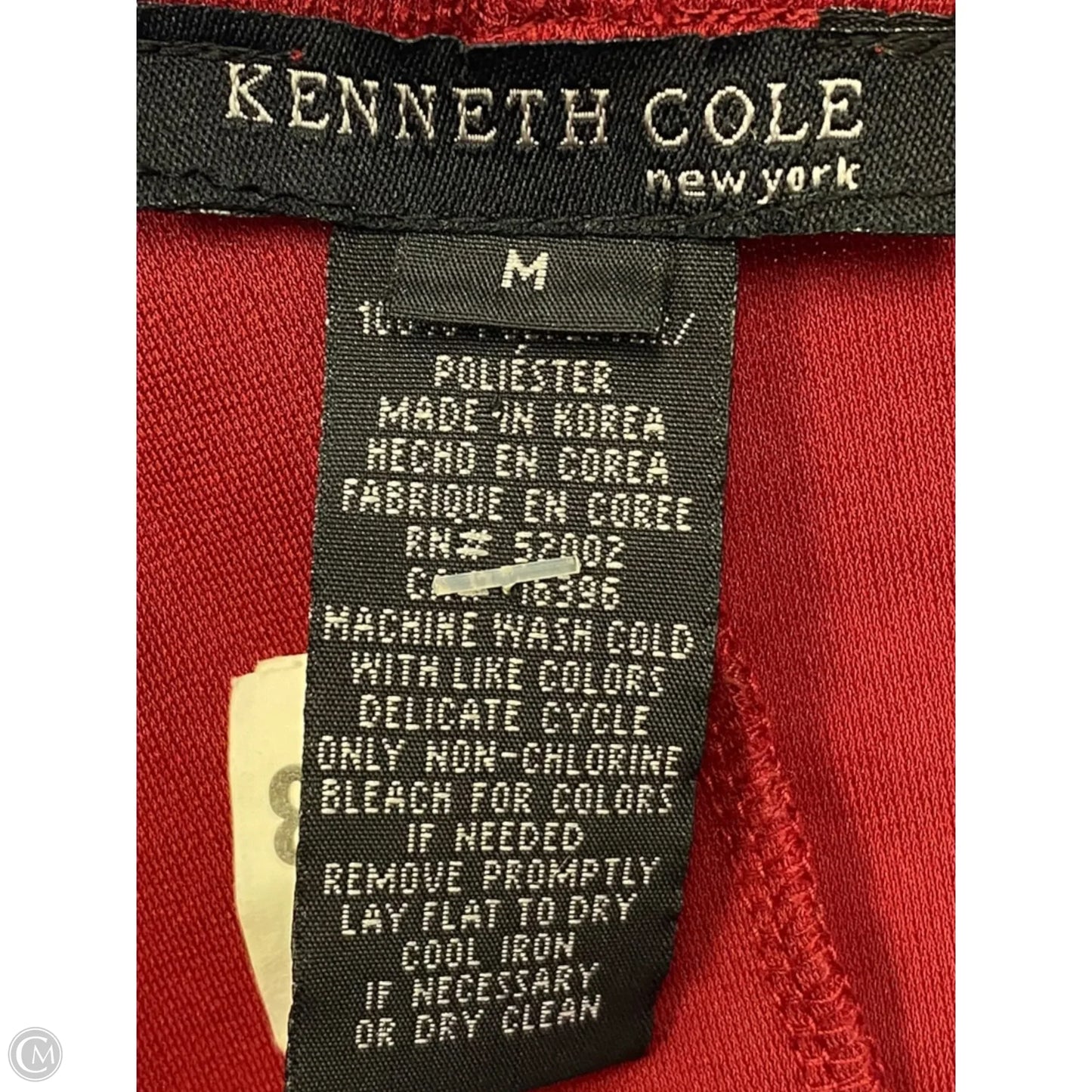 Dress Casual Midi By Kenneth Cole In Red, Size: M