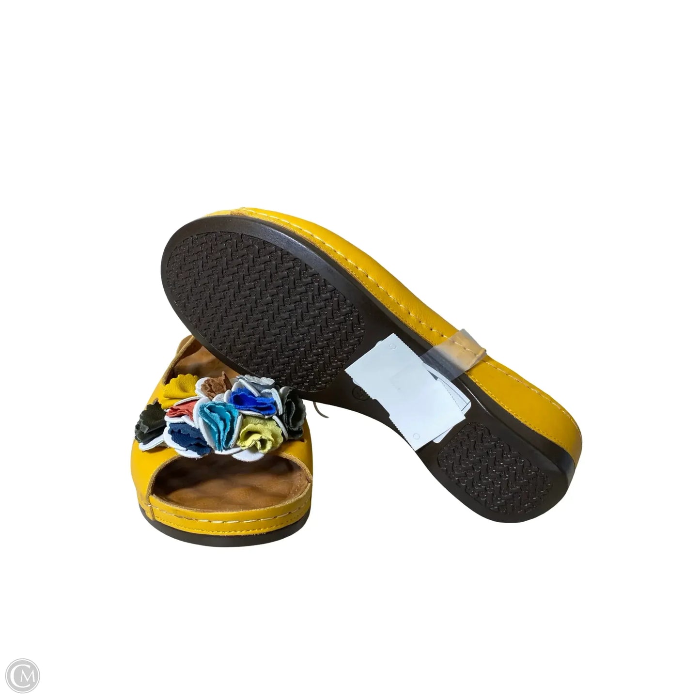 Shoes Heels Wedge By Spring Step In Yellow, Size: 10.5