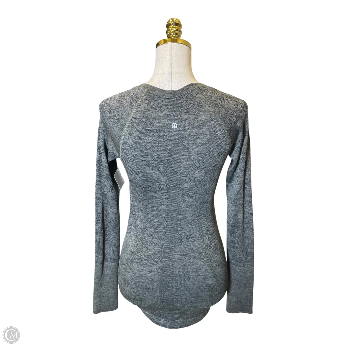 Athletic Top Long Sleeve Crewneck By Lululemon In Green, Size: 4