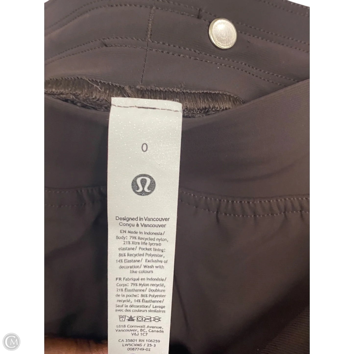 Athletic Pants By Lululemon In Brown, Size: 0
