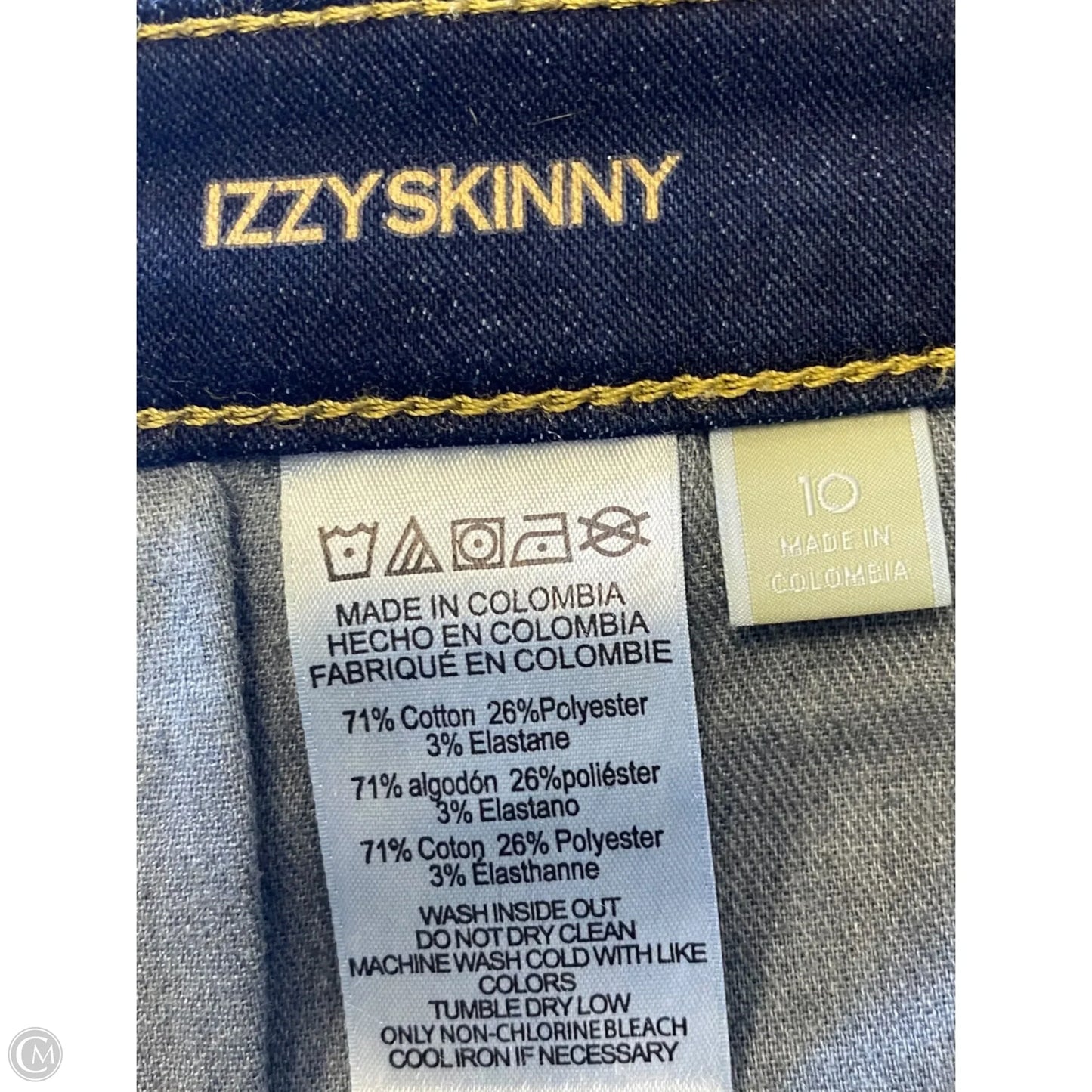 Jeans Skinny By Michael By Michael Kors In Blue Denim, Size: 10