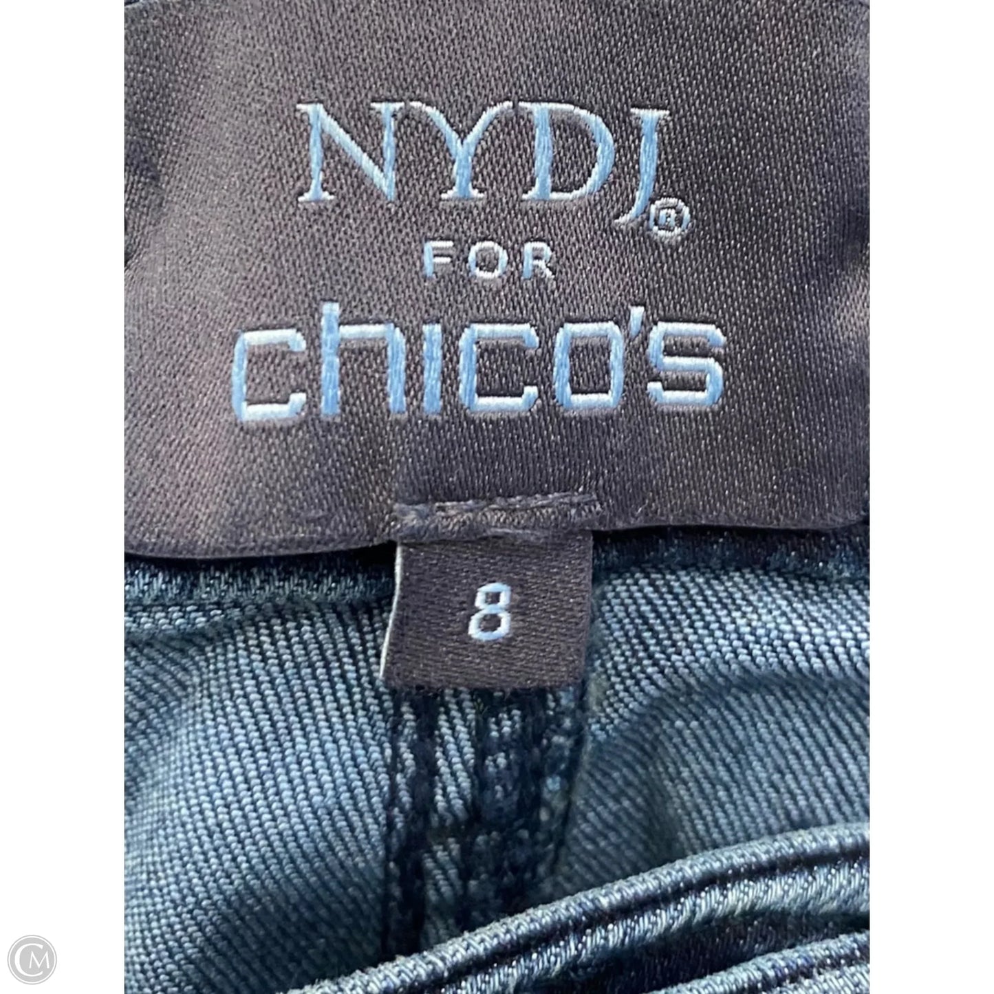 Jeans Skinny By Chicos In Blue Denim, Size: 8