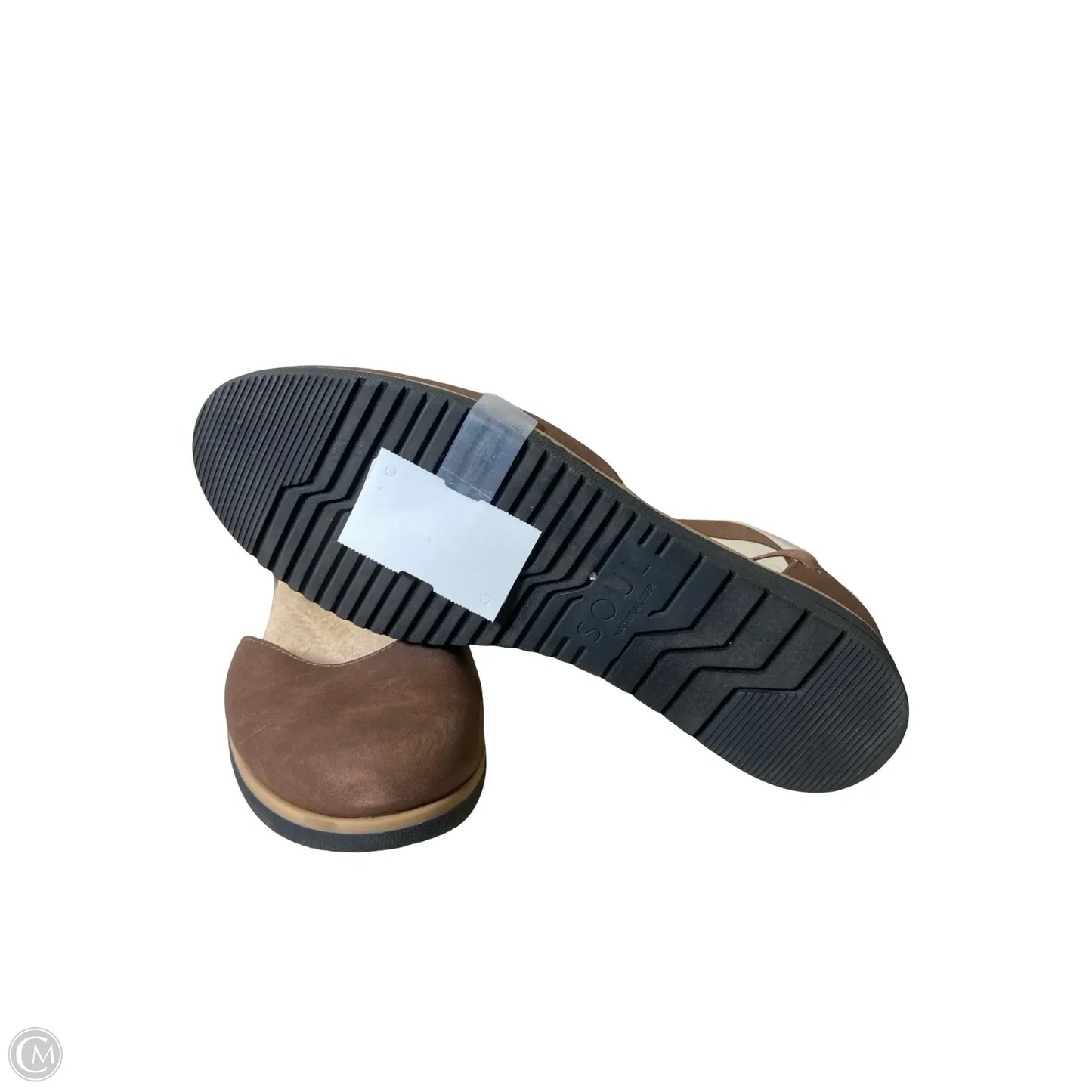 Shoes Flats By Natural Soul In Brown, Size: 8