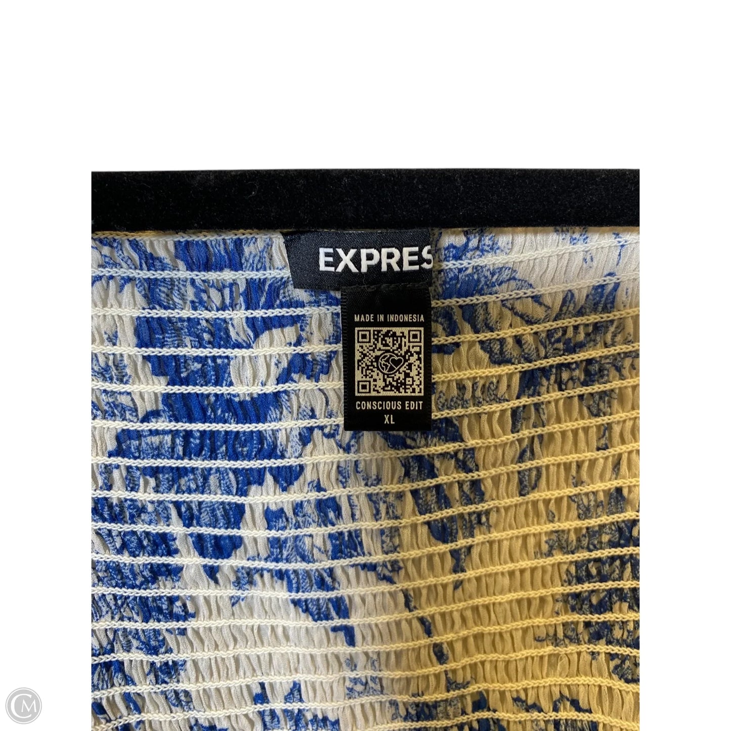 Top Long Sleeve By Express In Floral Print, Size: Xl