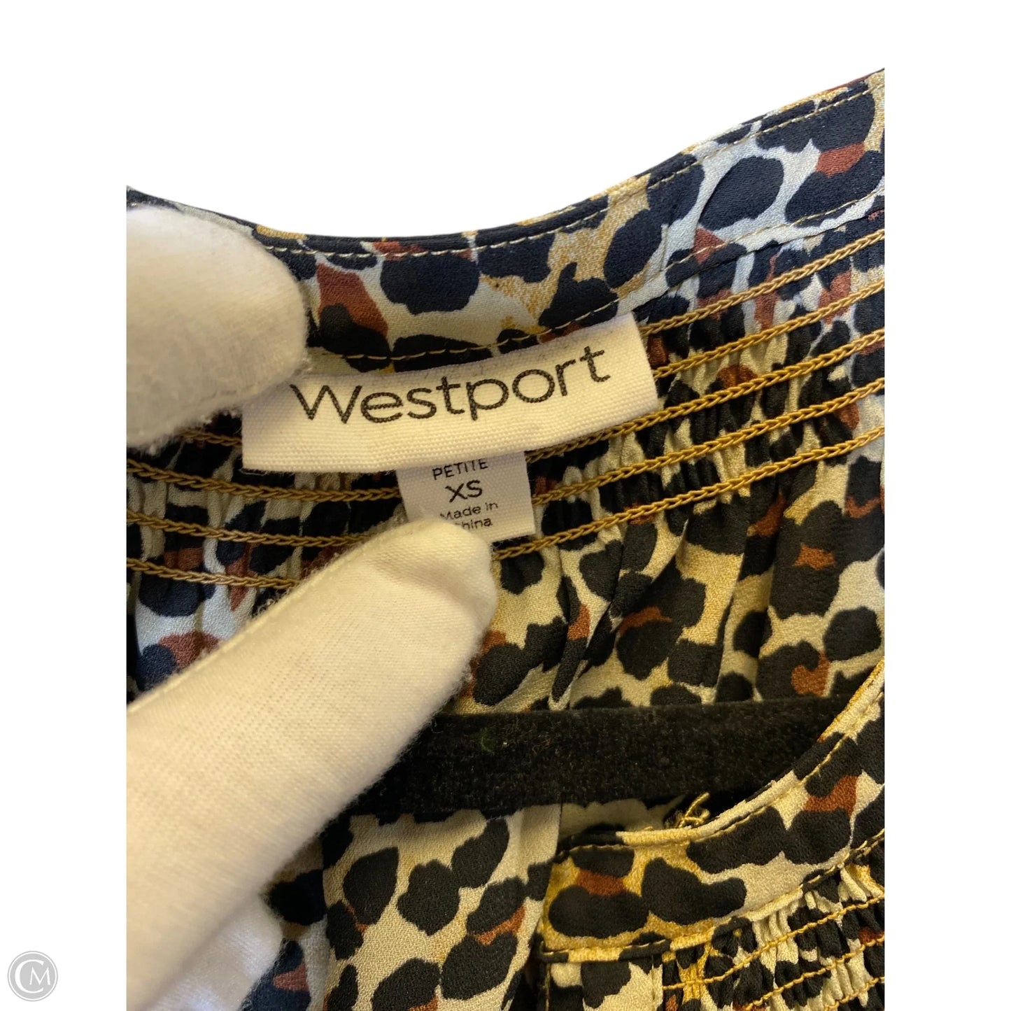Top Long Sleeve By Westport In Animal Print, Size: Xs