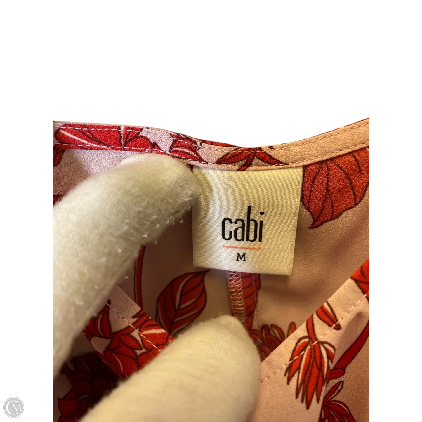 Top Sleeveless By Cabi In Multi-colored, Size: M