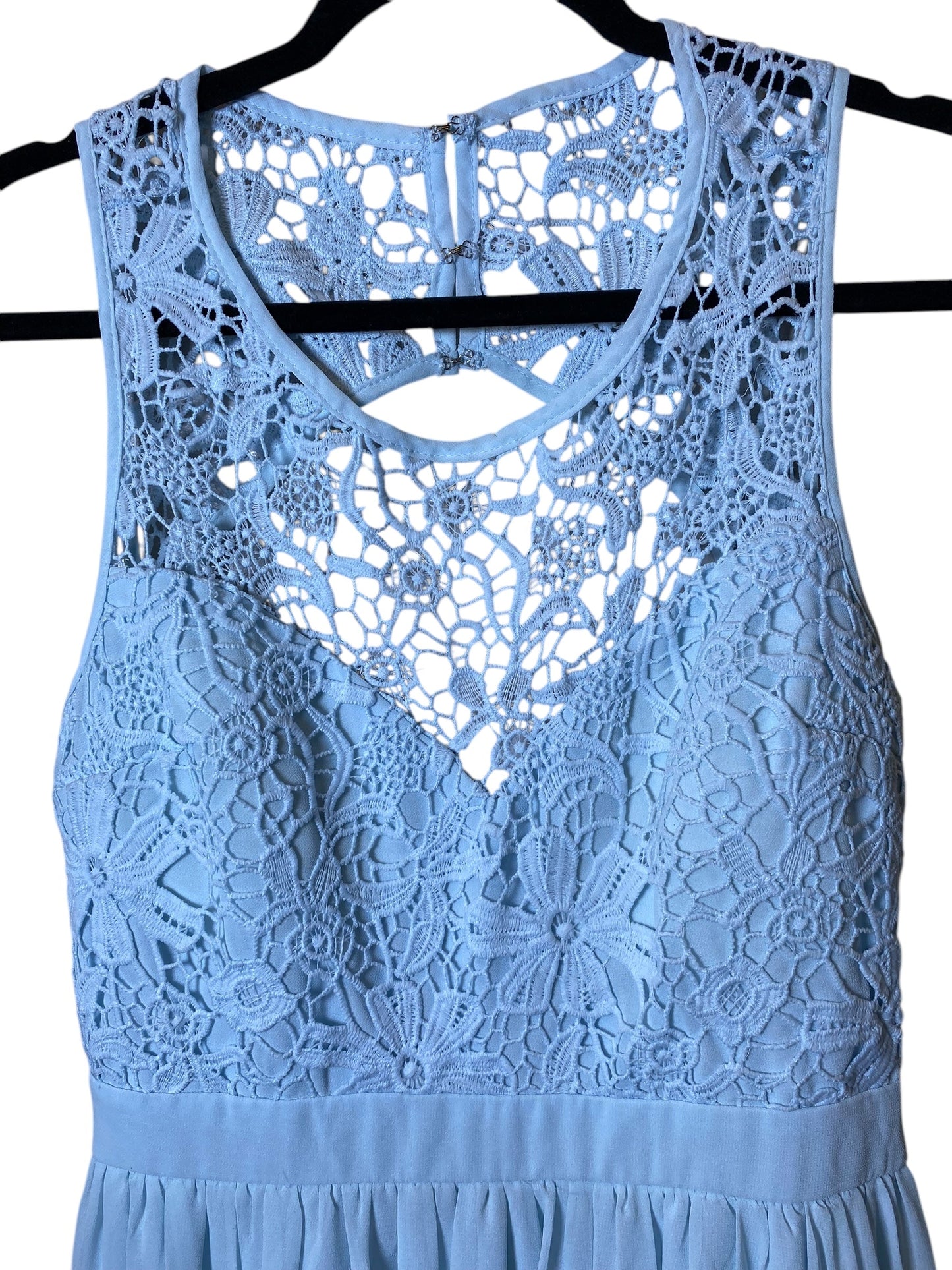 Dress Party Long By Clothes Mentor In Blue, Size: L