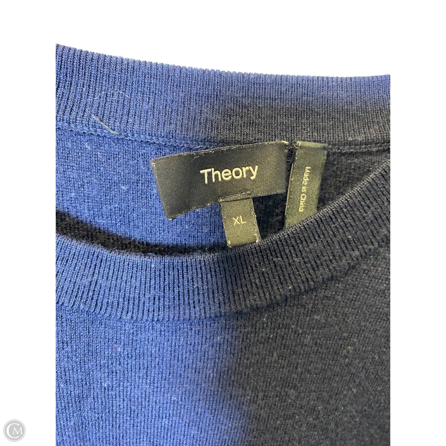 Sweater By Theory In Blue, Size: Xl