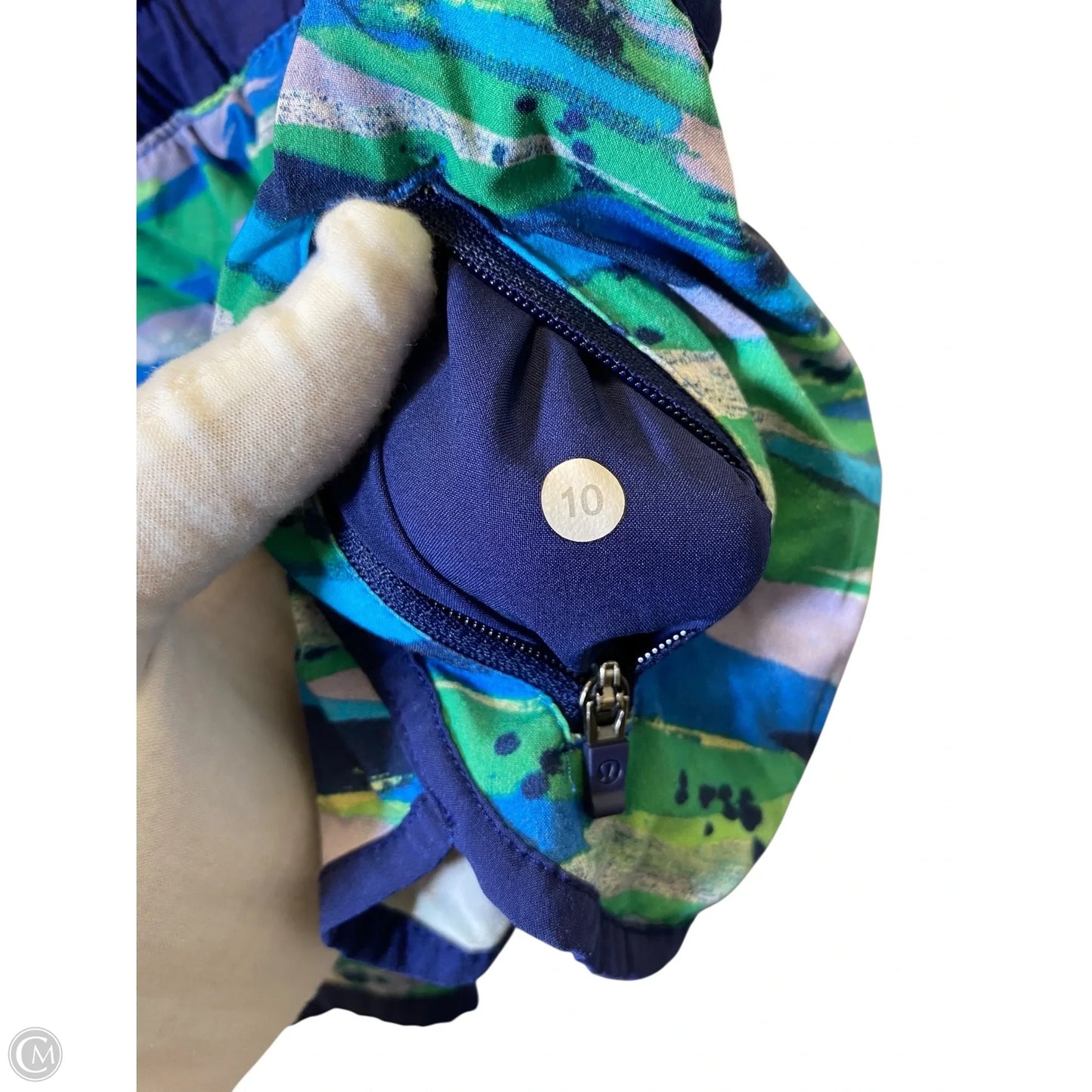 Athletic Shorts By Lululemon In Multi-colored, Size: 10