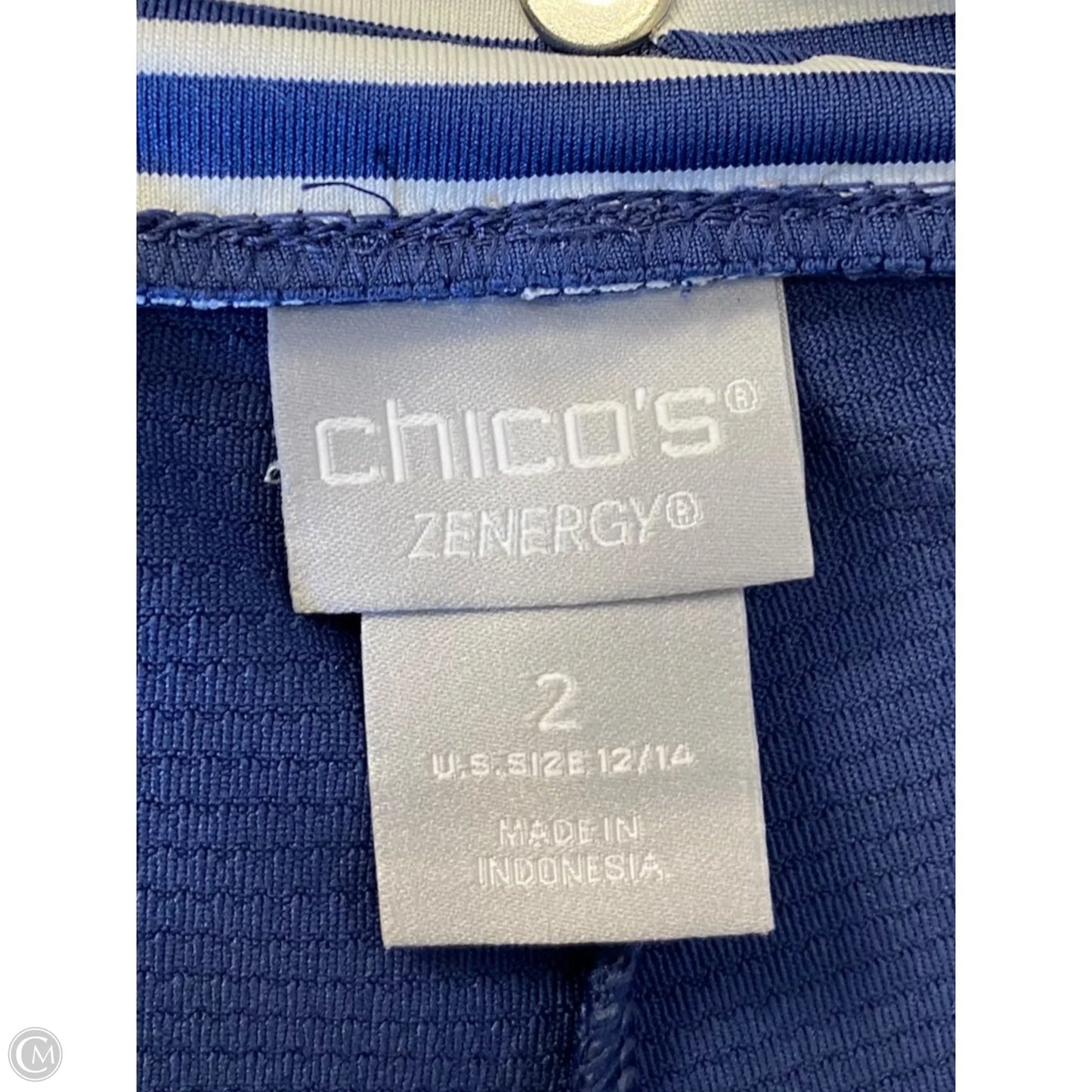 Skort By Chicos In Striped Pattern, Size: L