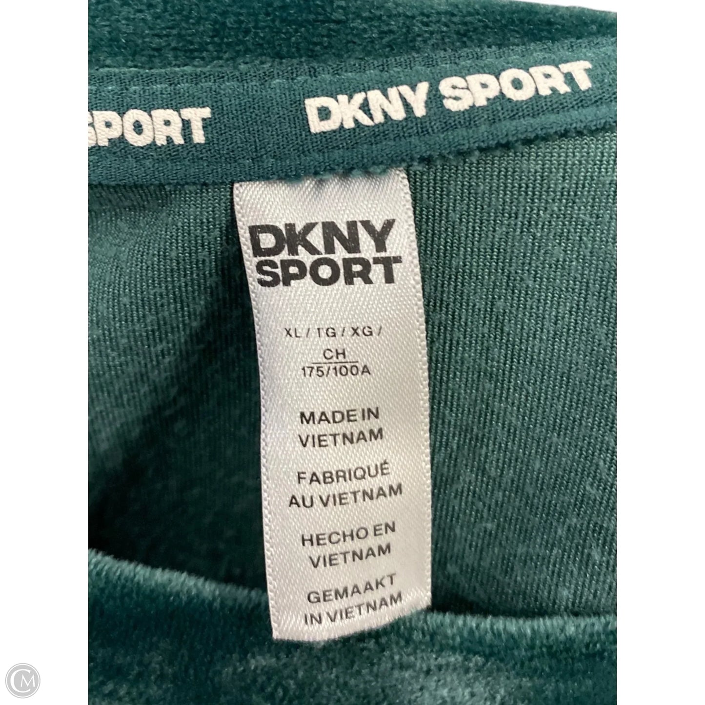 Sweater By Dkny In Green, Size: Xl
