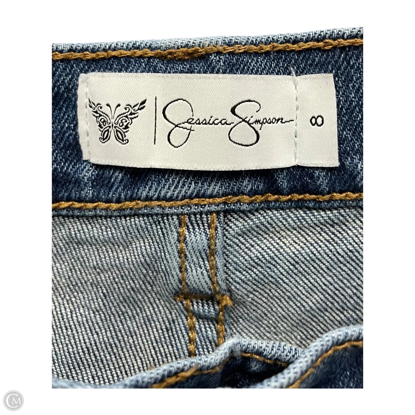 Jeans Wide Leg By Jessica Simpson In Blue Denim, Size: 8