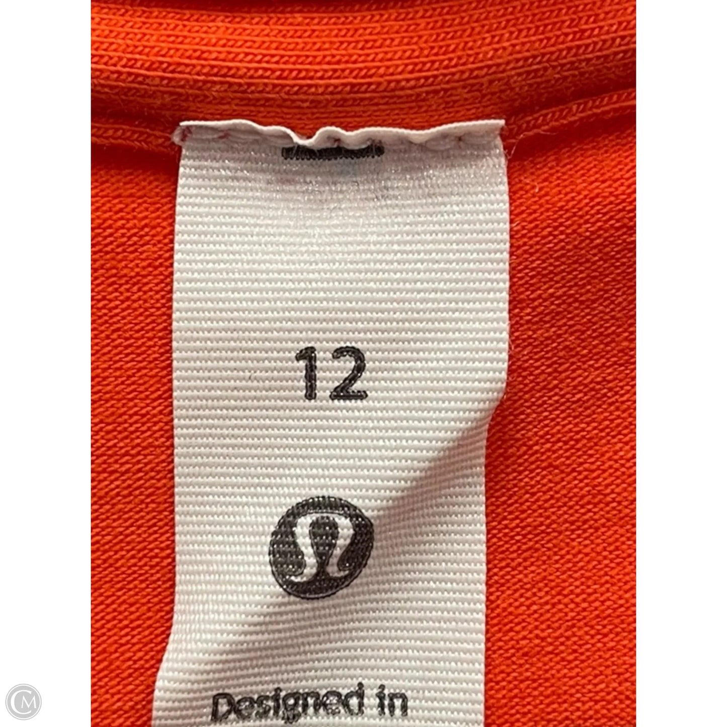 Athletic Tank Top By Lululemon In Orange, Size: 12