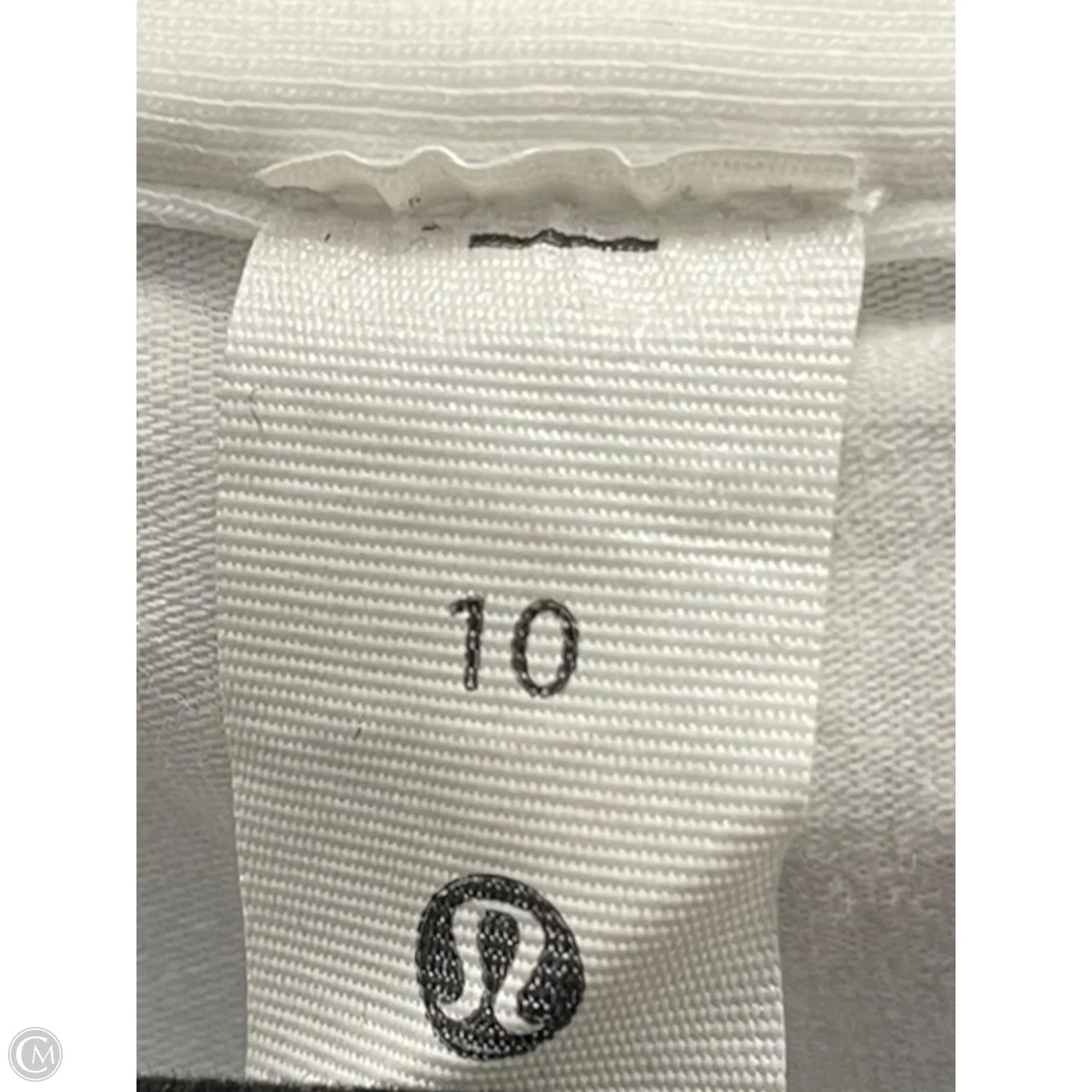 Athletic Tank Top By Lululemon In White, Size: 10