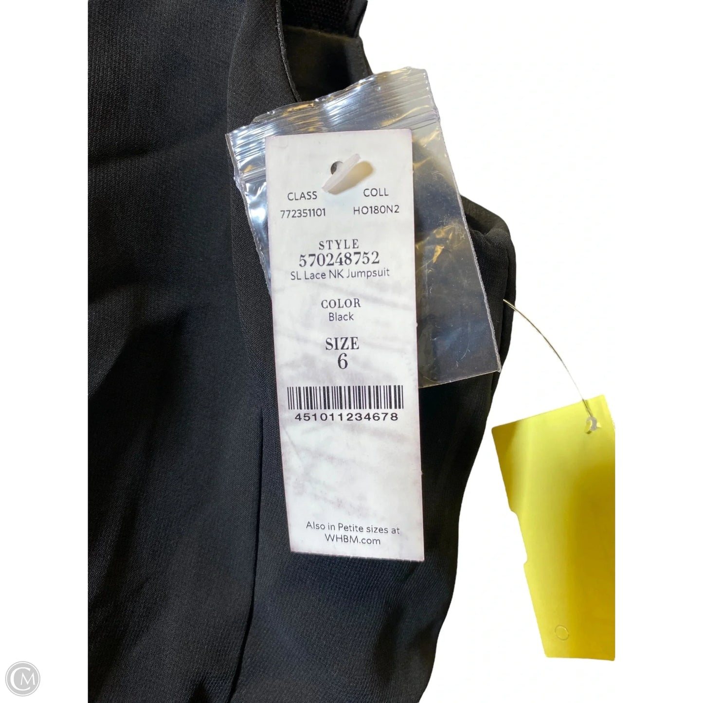 Jumpsuit By White House Black Market In Black, Size: 6