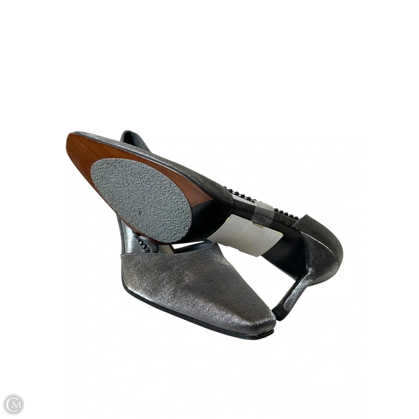 Shoes Designer By Stuart Weitzman In Silver, Size: 8