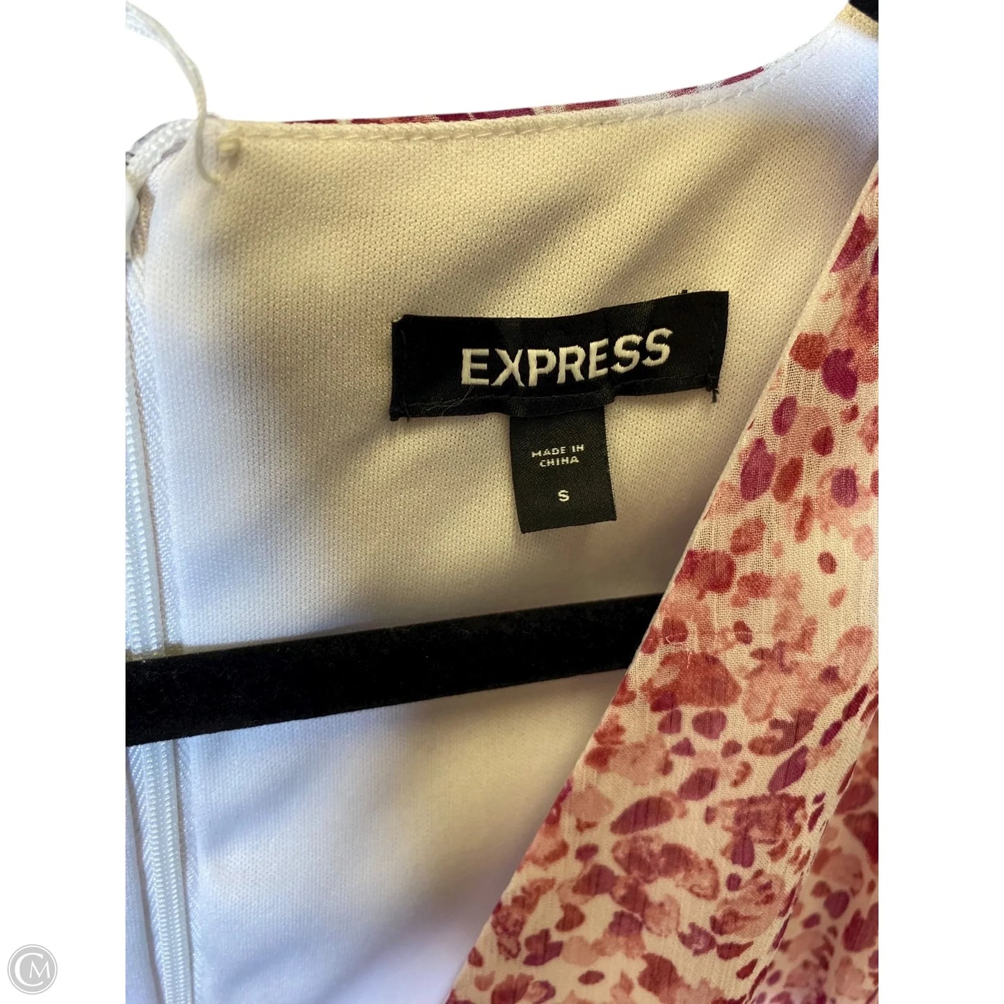 Romper By Express In Pink & White, Size: S