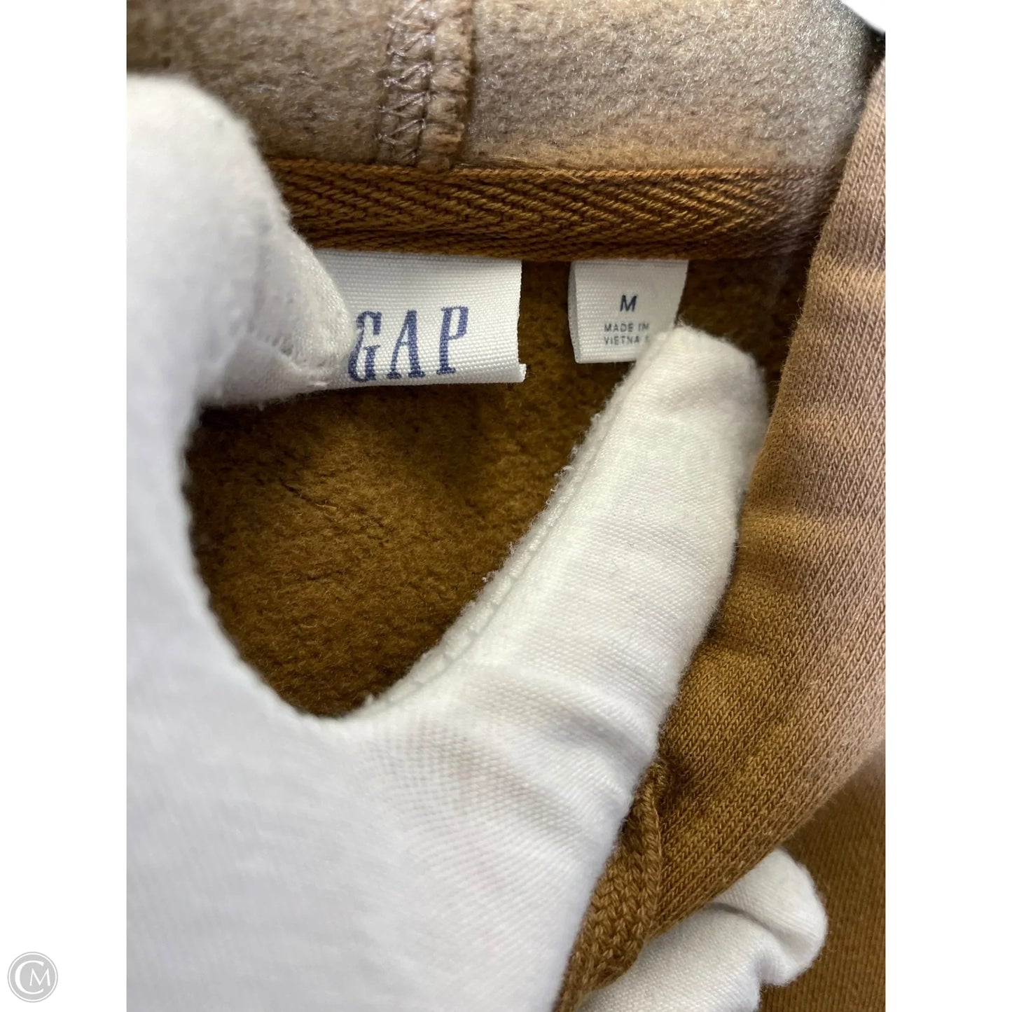 Sweatshirt Hoodie By Gap In Brown, Size: M