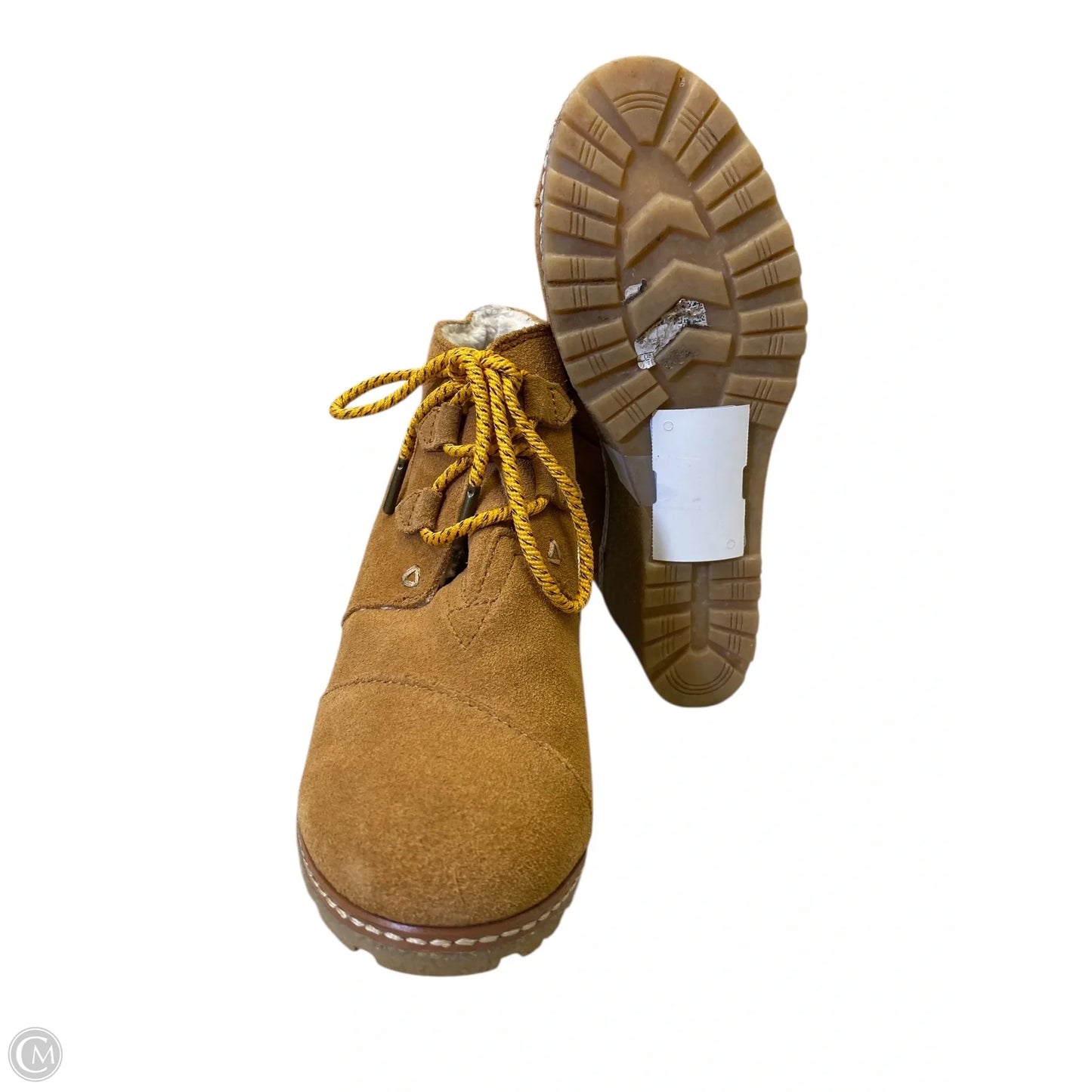 Shoes Heels Wedge By Toms In Brown, Size: 7