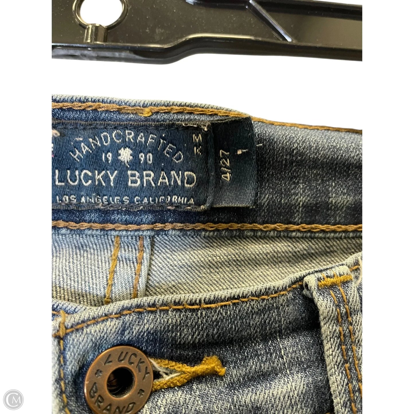 Jeans Skinny By Lucky Brand In Blue Denim, Size: 4