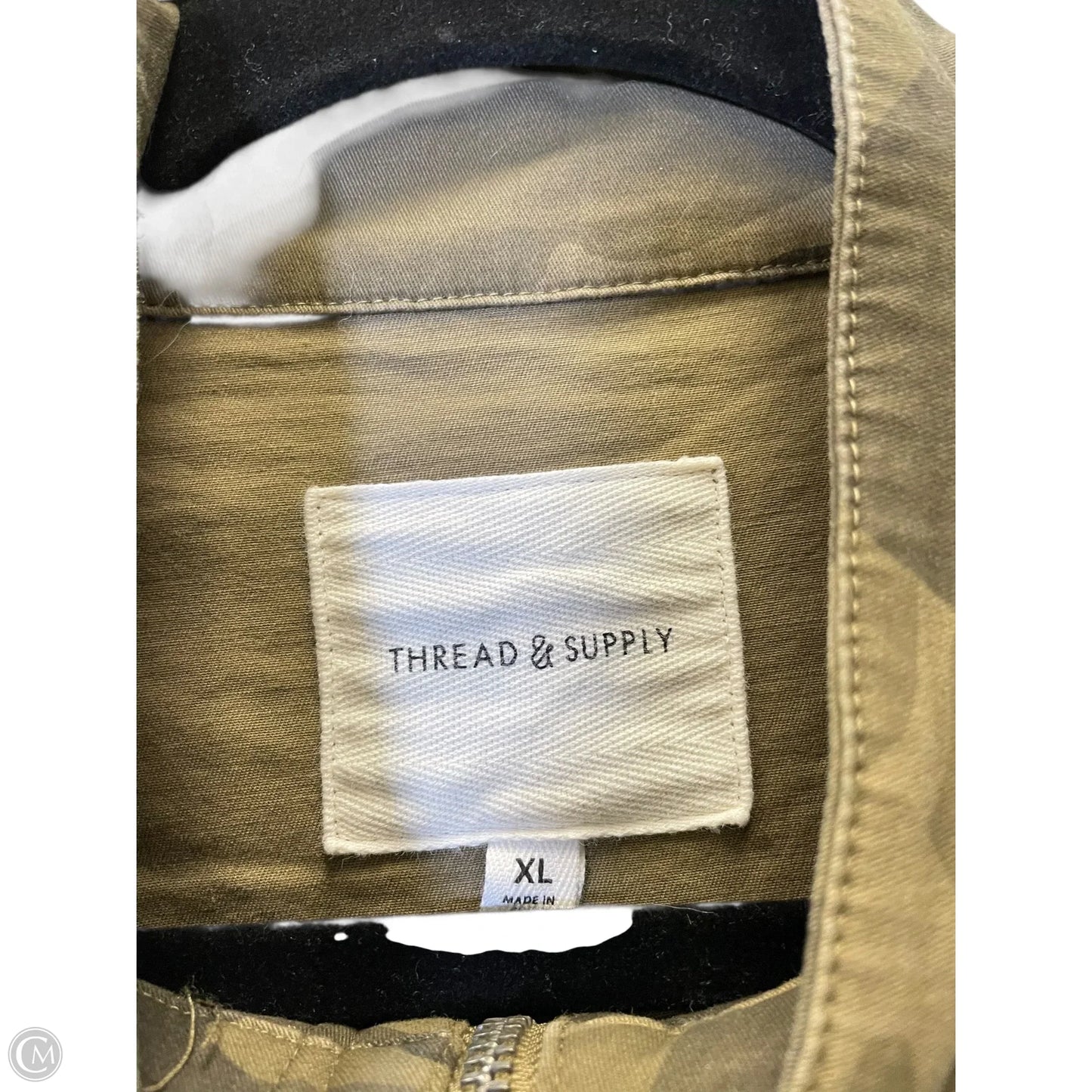 Jacket Denim By Thread And Supply In Camouflage Print, Size: Xl