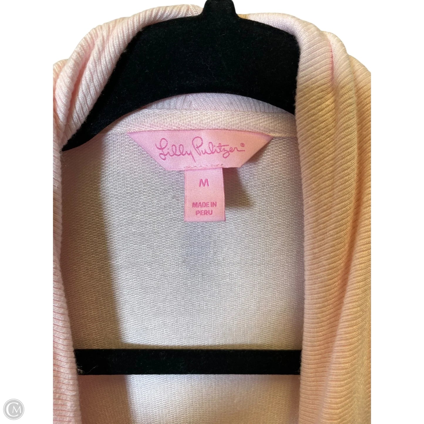 Sweater Cardigan Designer By Lilly Pulitzer In Pink, Size: M