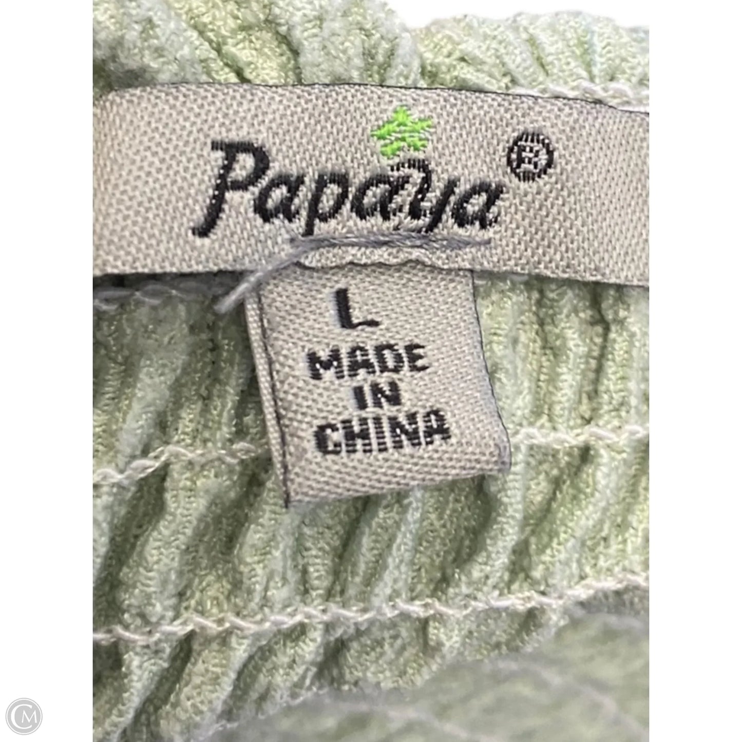 Top Short Sleeve By Papaya In Green, Size: L