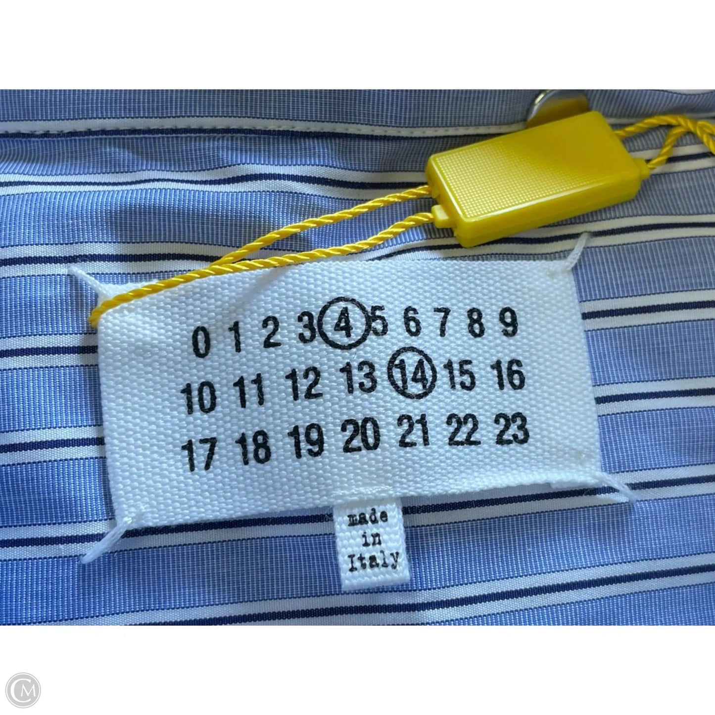 Top Short Sleeve Designer By Maison Margiela In Striped Pattern, Size: 1x