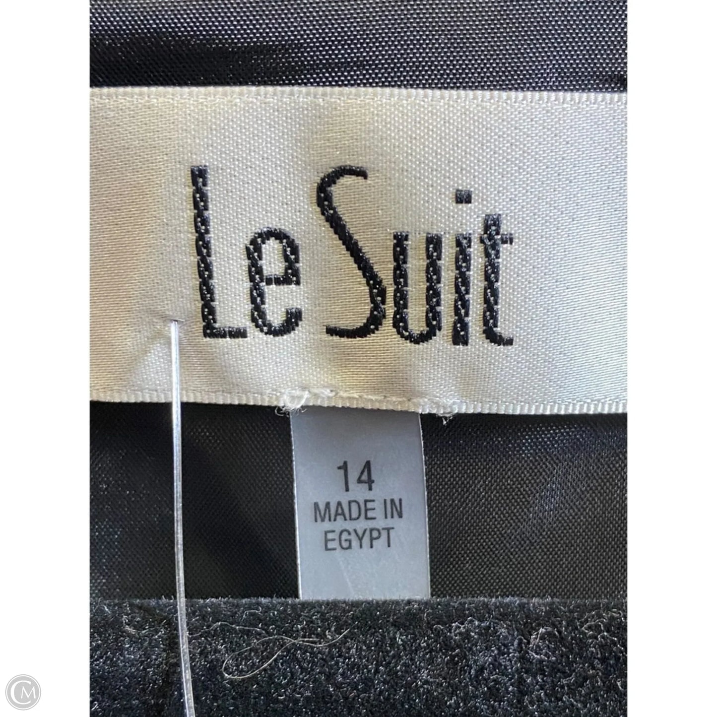 Dress Casual Midi By Le Suit In Black, Size: 14