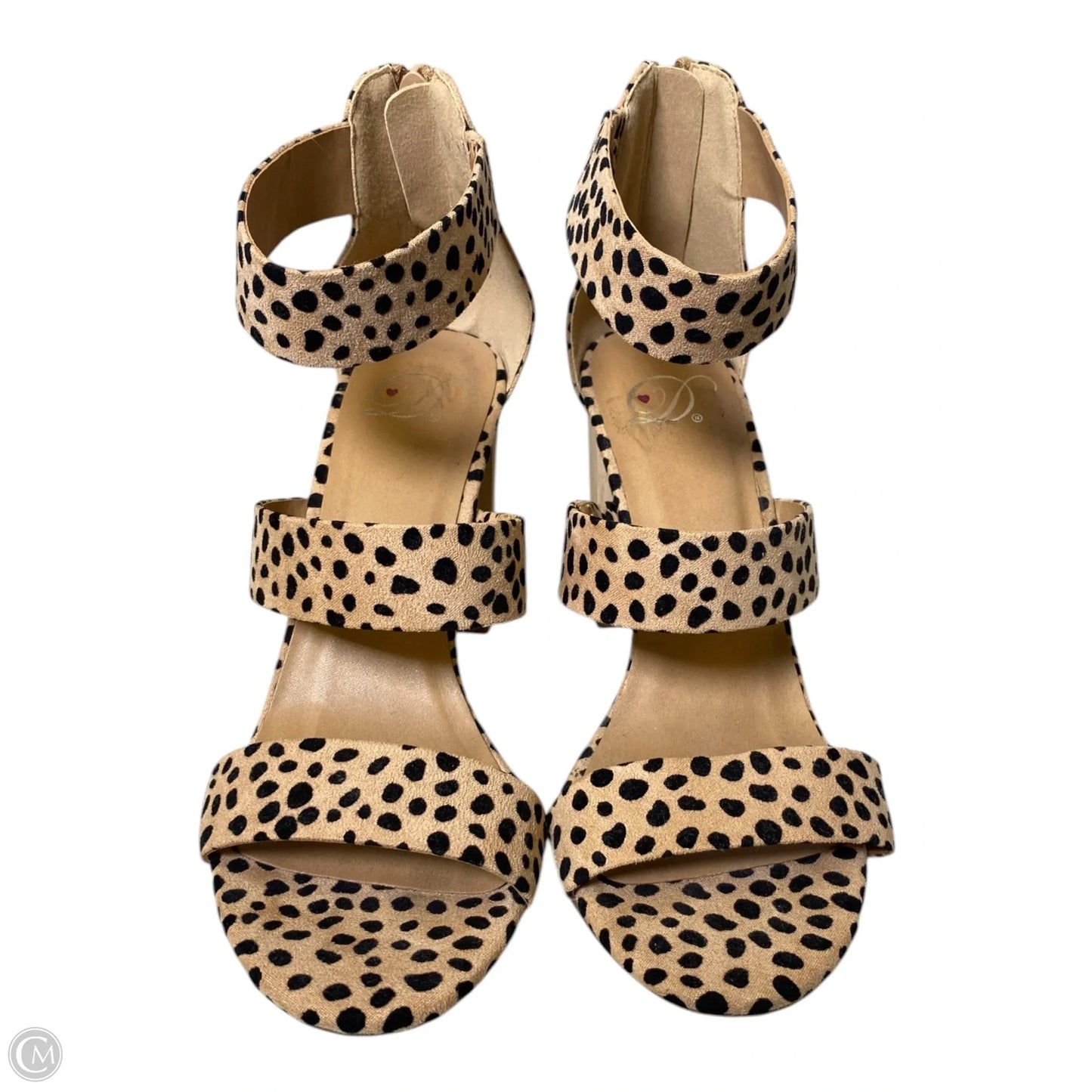 Shoes Heels Block By Clothes Mentor In Black & Tan, Size: 7.5
