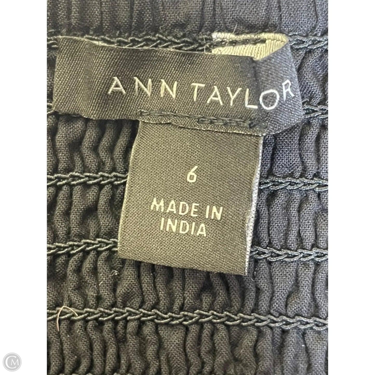 Dress Casual Maxi By Ann Taylor In Black, Size: 6