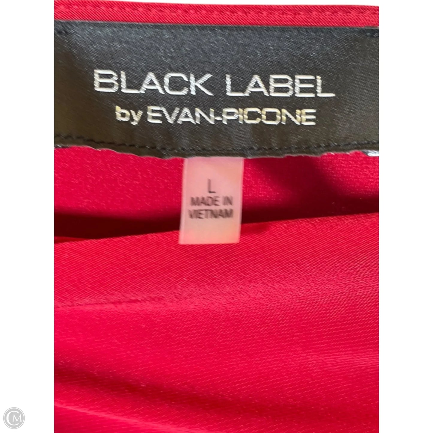 Top Short Sleeve By Black Label In Red, Size: L