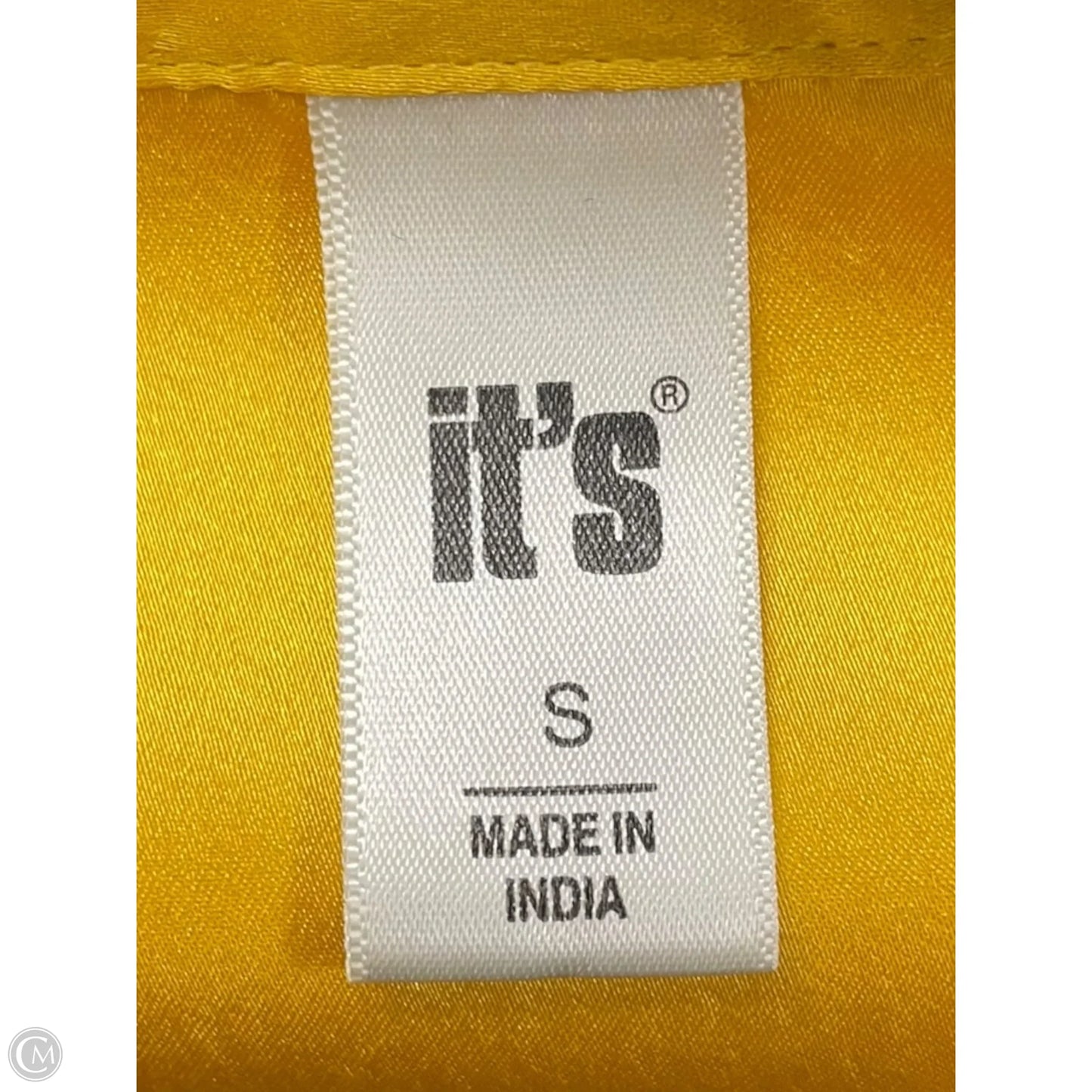 Top Short Sleeve By Clothes Mentor In Yellow, Size: S