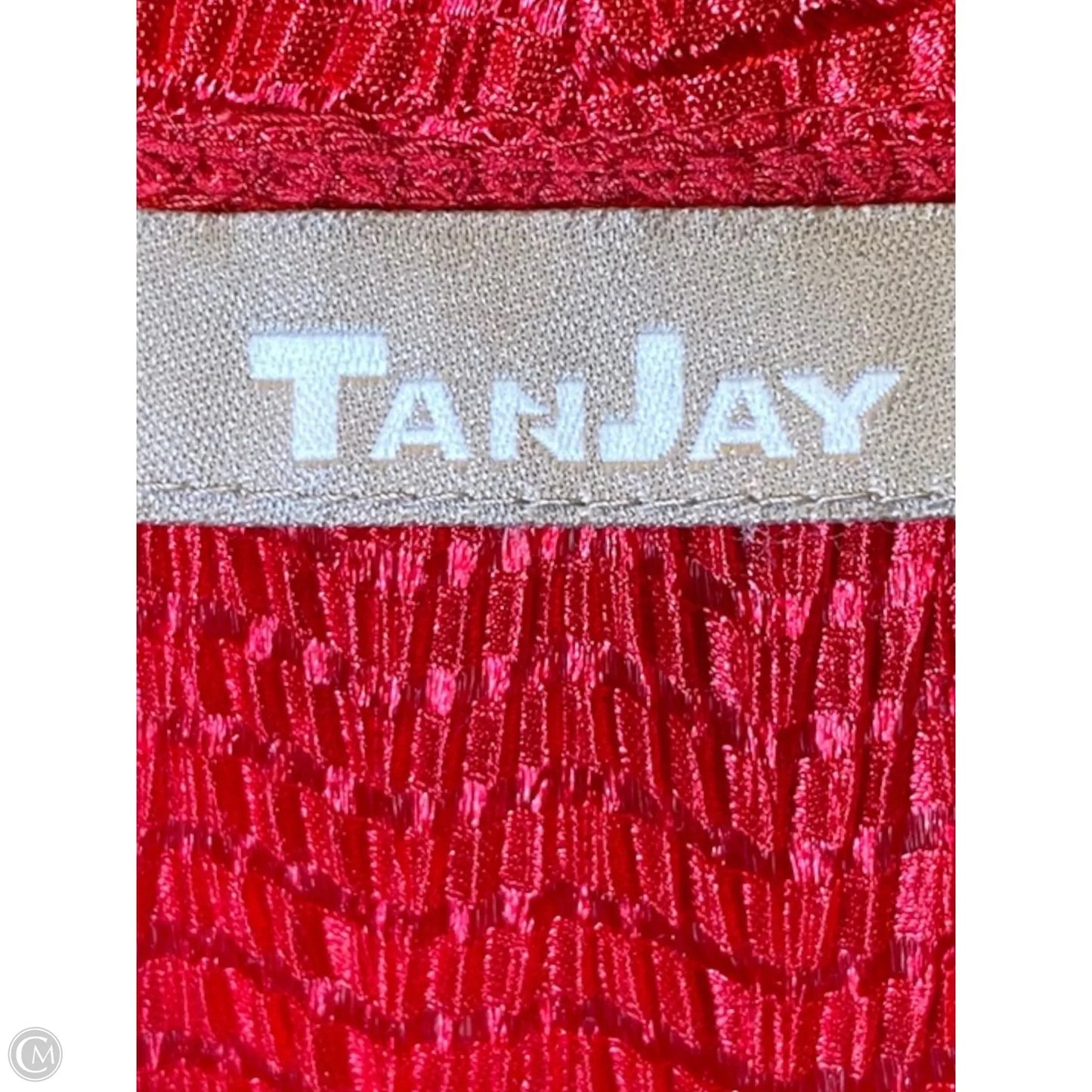 Top Short Sleeve By Tanjay In Red, Size: L